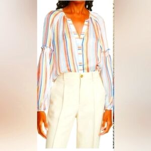 Tanya taylor IIla silk blouse